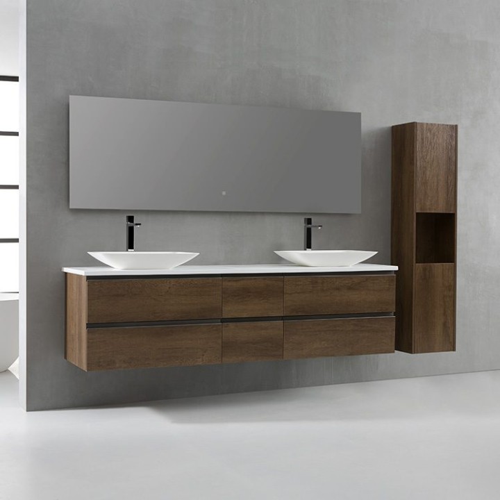 Koupelnový nábytek – set StoneArt Monte Carlo MC-2000pro-1 dubový tmavý 200×52
