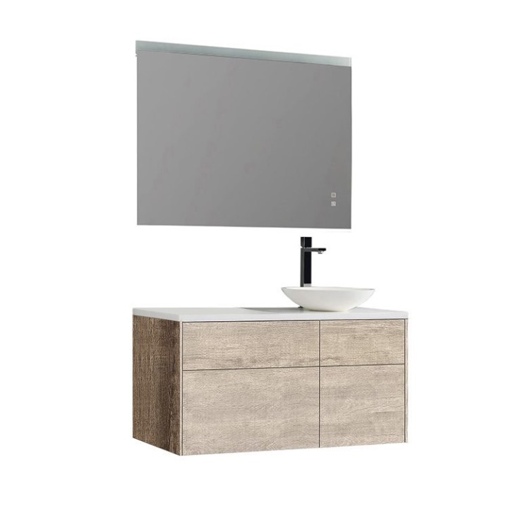 Koupelnový nábytek – set StoneArt Venice VE-1010pro-4 dubový světlý 100×52 pravé provedení