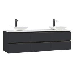 Koupelnová skříňka StoneArt Monte Carlo MC-1800pro-2 tmavě šedá 180×52