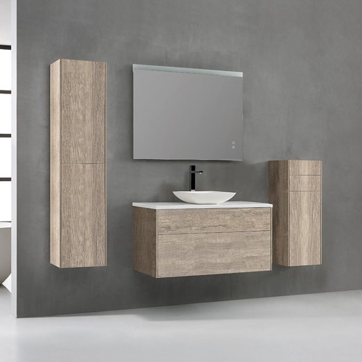 Koupelnová skříňka StoneArt Venice VE-1000pro-2 dubová světlá 100×52
