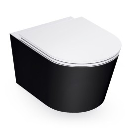 Závěsné WC StoneArt -WC TMS-511P černobílé 52×37 matné