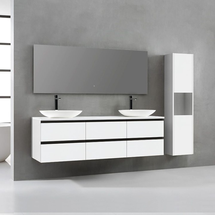 Koupelnová skříňka StoneArt Monte Carlo MC-1800pro-3 bílá 180×52