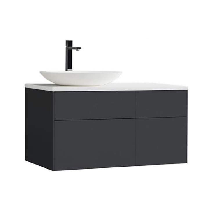 Koupelnová skříňka StoneArt Venice VE-1010pro-3 tmavě šedá 100×52 levé provedení
