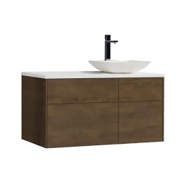 Koupelnová skříňka StoneArt Venice VE-1010pro-2 dubová tmavá 100×52 pravé provedení