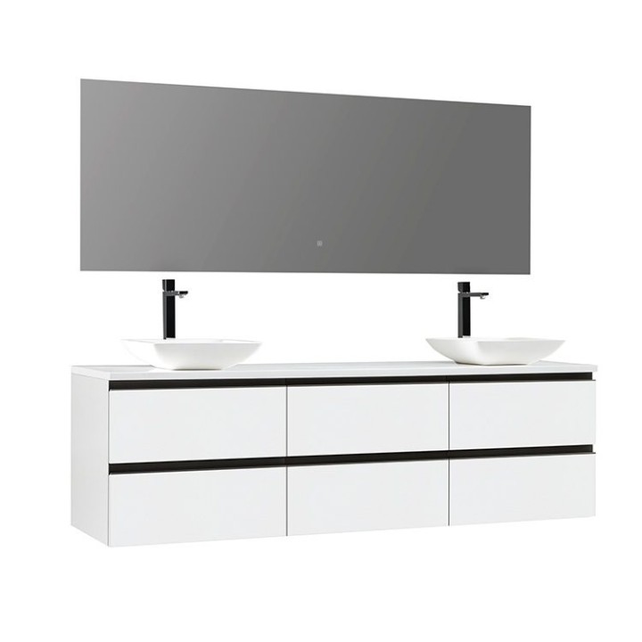 Koupelnový nábytek – set StoneArt Monte Carlo MC-1800pro-2 bílý 180×52