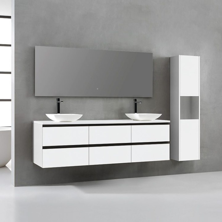 Koupelnový nábytek – set StoneArt Monte Carlo MC-1800pro-2 bílý 180×52