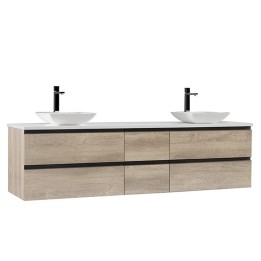 Koupelnová skříňka StoneArt Monte Carlo MC-2000pro-2 dubová světlá 200×52