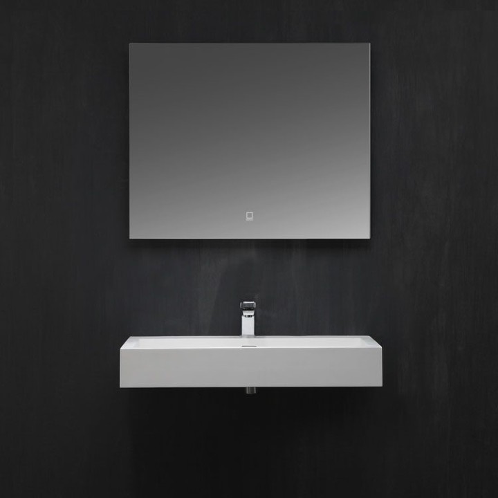 Umyvadlo StoneArt LP4508 z minerálního kamene bílé 80×48 matné