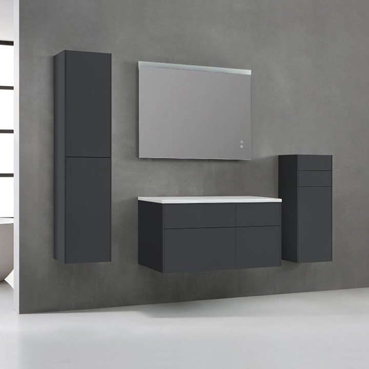 Koupelnová skříňka StoneArt Venice VE-1010pro tmavě šedá 100×52 levé provedení