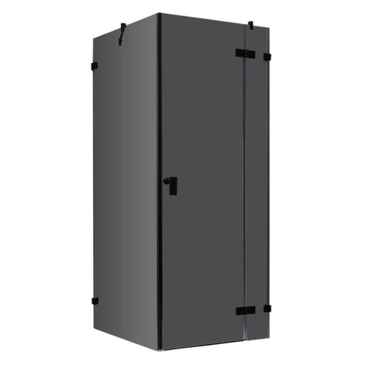 Sprchový kout EAGO AWT LAS0900-B černý 90×90 pravé provedení