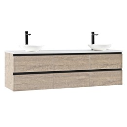 Koupelnová skříňka StoneArt Monte Carlo MC-1800pro-4 dubová světlá 180×52