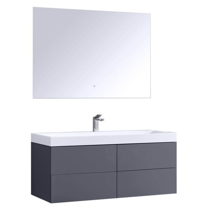 Koupelnový nábytek – set StoneArt Brugge BU-1201 tmavě šedý 120×56