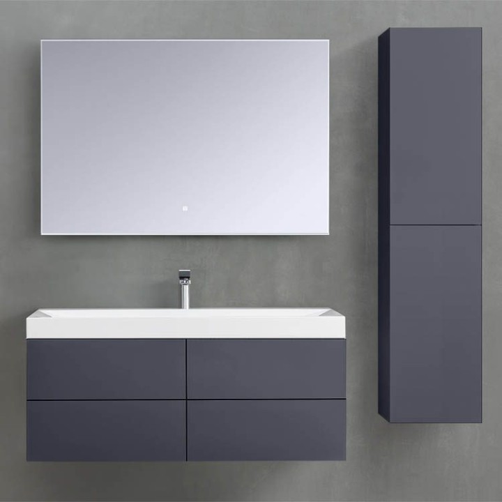 Koupelnový nábytek – set StoneArt Brugge BU-1201 tmavě šedý 120×56