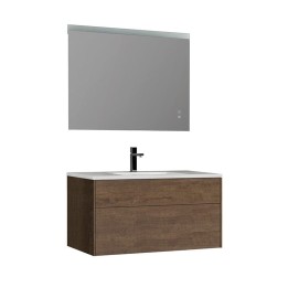 Koupelnový nábytek – set StoneArt Venice VE-1000-II dubový tmavý 100×52