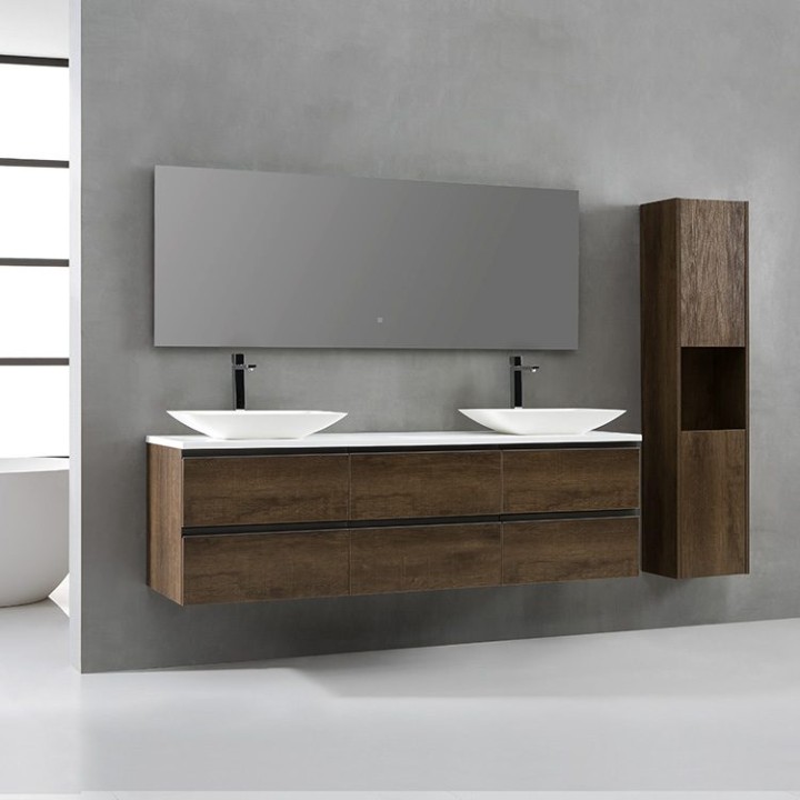 Koupelnová skříňka StoneArt Monte Carlo MC-1800pro-1 dubová tmavá 180×52