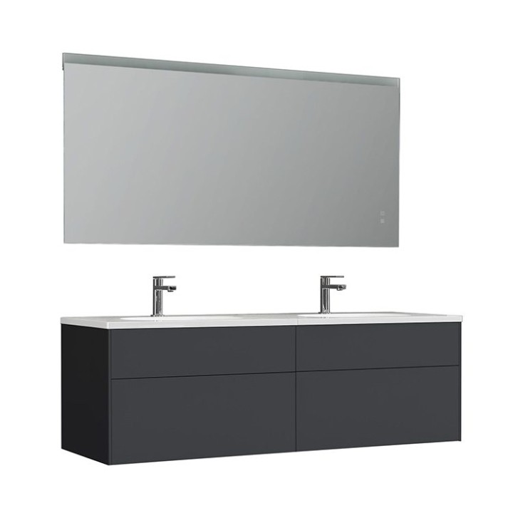 Koupelnový nábytek – set StoneArt Venice VE-1600-I tmavě šedý 160×52