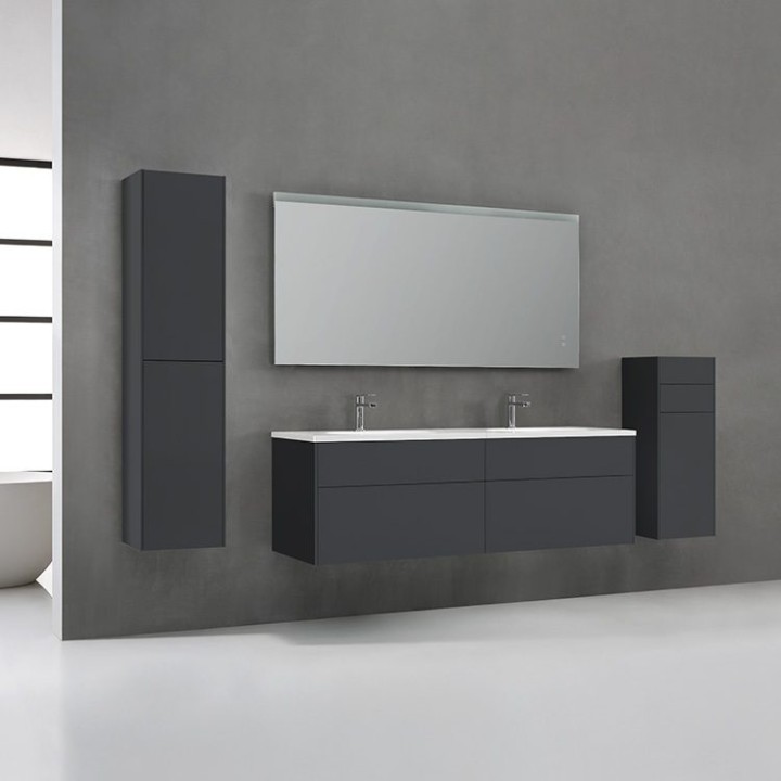 Koupelnový nábytek – set StoneArt Venice VE-1600-I tmavě šedý 160×52