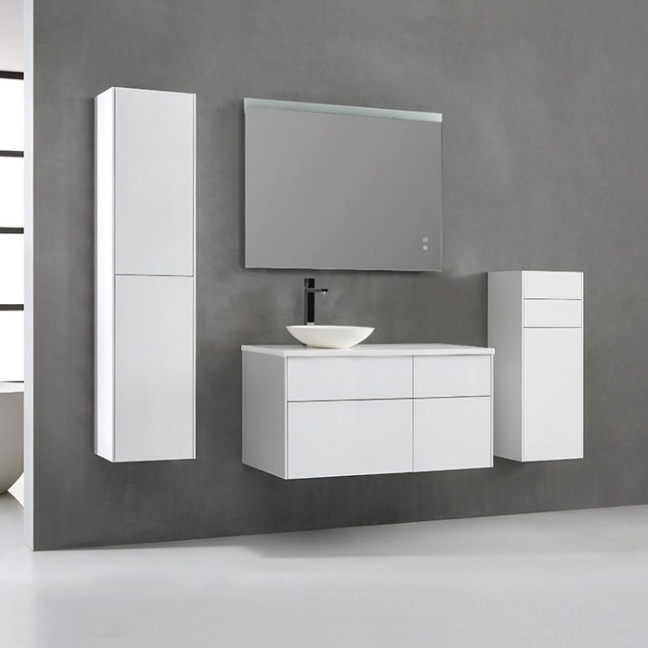 Koupelnová skříňka StoneArt Venice VE-1010pro-4 bílá 100×52 levé provedení