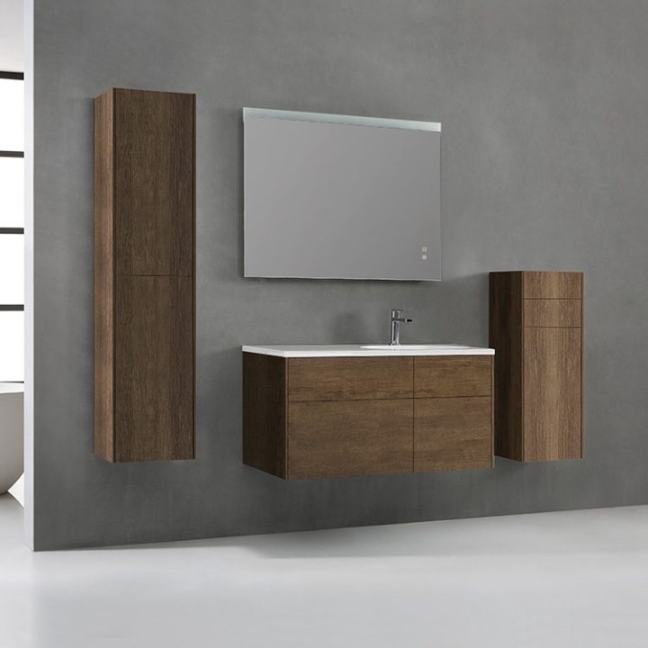 Koupelnový nábytek – set StoneArt Venice VE-1010-I dubový tmavý 100×52 pravé provedení