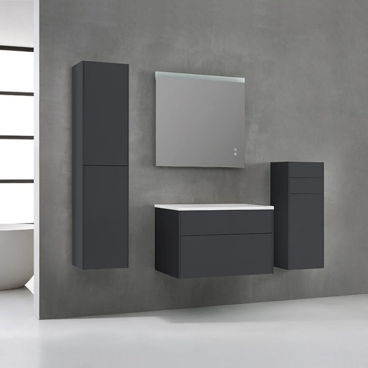 Koupelnový nábytek – set StoneArt Venice VE-0800pro tmavě šedý 80×52
