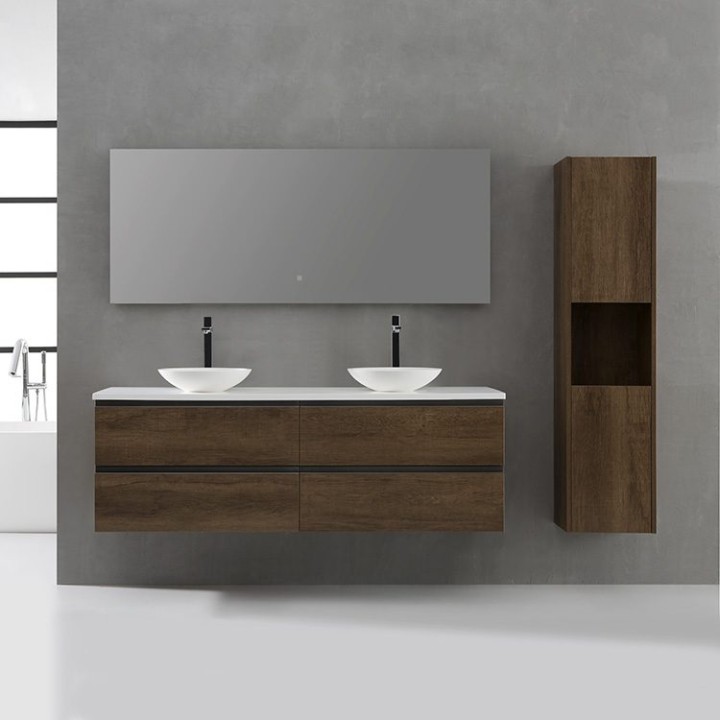Koupelnová skříňka StoneArt Monte Carlo MC-1600pro-4 dubová světlá 160×52