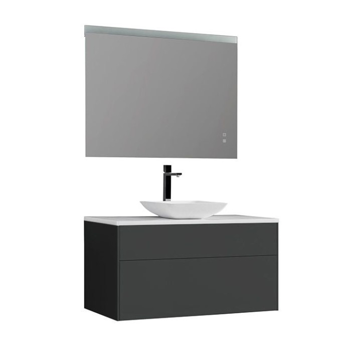 Koupelnový nábytek – set StoneArt Venice VE-1000pro-2 tmavě šedý 100×52