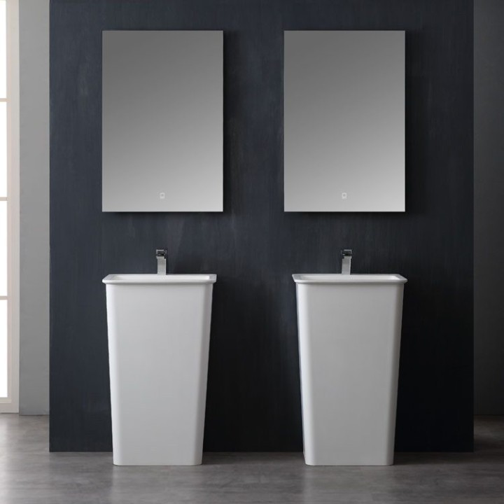 Volně stojící umyvadlo StoneArt LZ502 bílé 51×43 lesklé