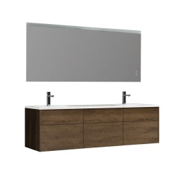 Koupelnový nábytek – set StoneArt Venice VE-1800-II dubový tmavý 180×52