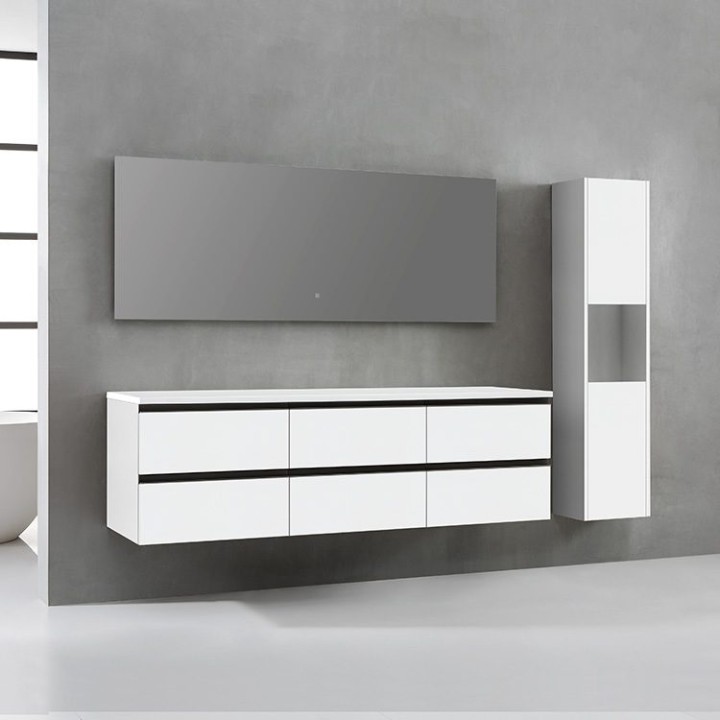 Koupelnový nábytek – set StoneArt Monte Carlo MC-1800pro bílý 180×52