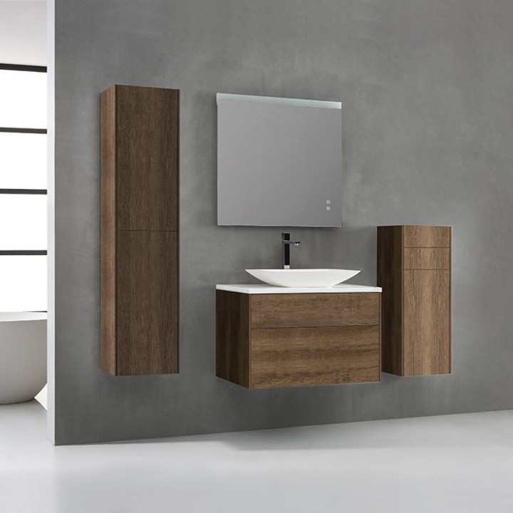 Koupelnový nábytek – set StoneArt Venice VE-0800pro-1 dubový tmavý 80×52