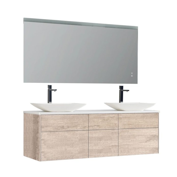 Koupelnový nábytek – set StoneArt Venice VE-1610pro-1 dubový světlý 160×52