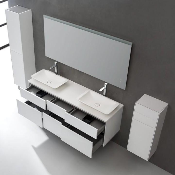 Koupelnový nábytek – set StoneArt Venice VE-1610pro-1 dubový světlý 160×52