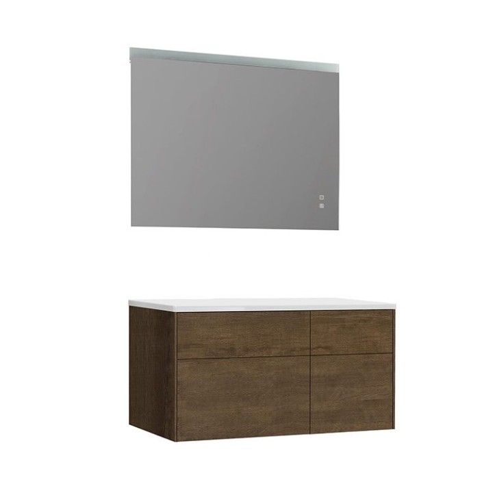 Koupelnový nábytek – set StoneArt Venice VE-1010pro dubový tmavý 100×52 levé provedení