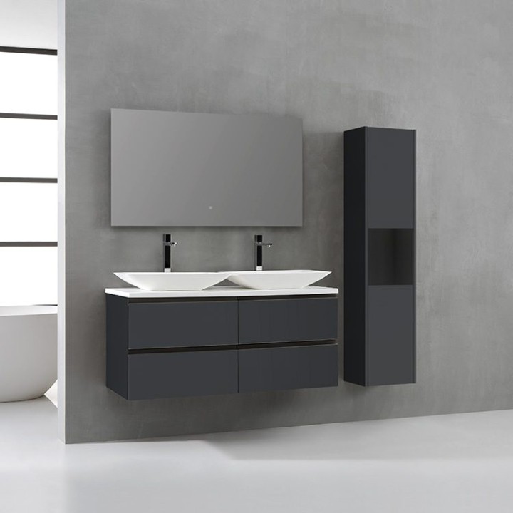Koupelnový nábytek – set StoneArt Monte Carlo MC-1200pro-1 tmavě šedý 120×52