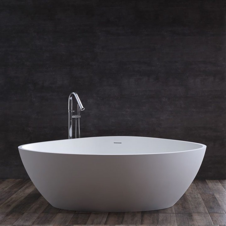 Volně stojící vana StoneArt BS-533 bílá 180×140 lesklá