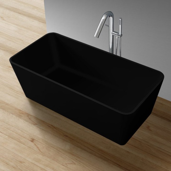 Volně stojící vana StoneArt BS-551 černá 170×80 matná