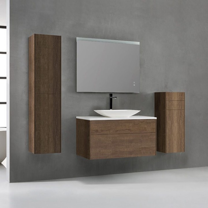 Koupelnová skříňka StoneArt Venice VE-1000pro-1 dubová tmavá 100×52