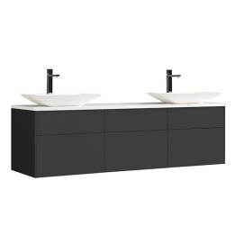 Koupelnová skříňka StoneArt Venice VE-1800pro-1 tmavě šedá 180×52