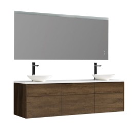 Koupelnový nábytek – set StoneArt Venice VE-1800pro-4 dubový tmavý 180×52