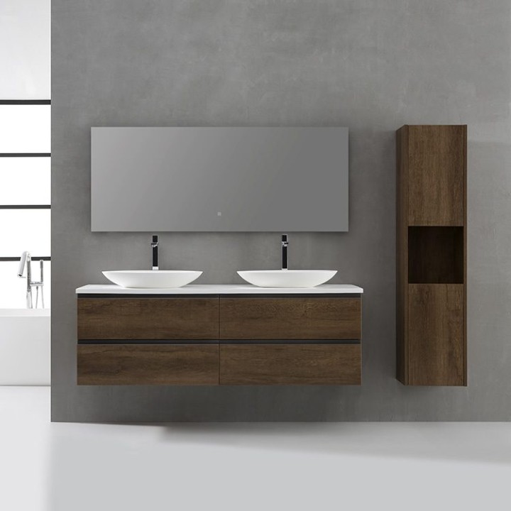 Koupelnová skříňka StoneArt Monte Carlo MC-1600pro-3 tmavě šedá 160×52