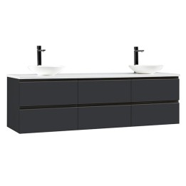 Koupelnová skříňka StoneArt Monte Carlo MC-1800pro-4 tmavě šedá 180×52