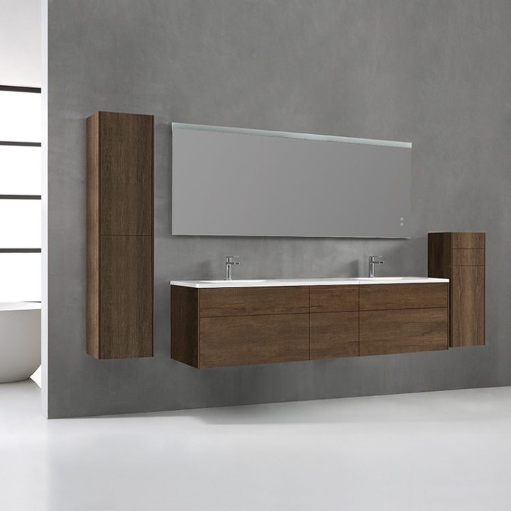 Koupelnový nábytek – set StoneArt Venice VE-2000-I dubový tmavý 200×52
