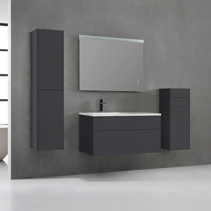 Koupelnová skříňka StoneArt Venice VE-1010-II tmavě šedá 100×52 levé provedení