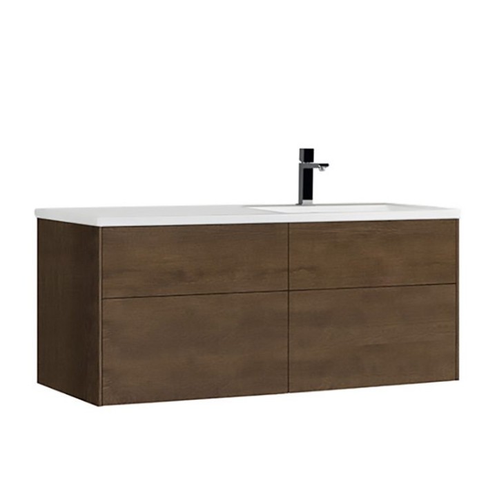 Koupelnová skříňka StoneArt Venice VE-1210-II dubová tmavá 120×52 pravé provedení