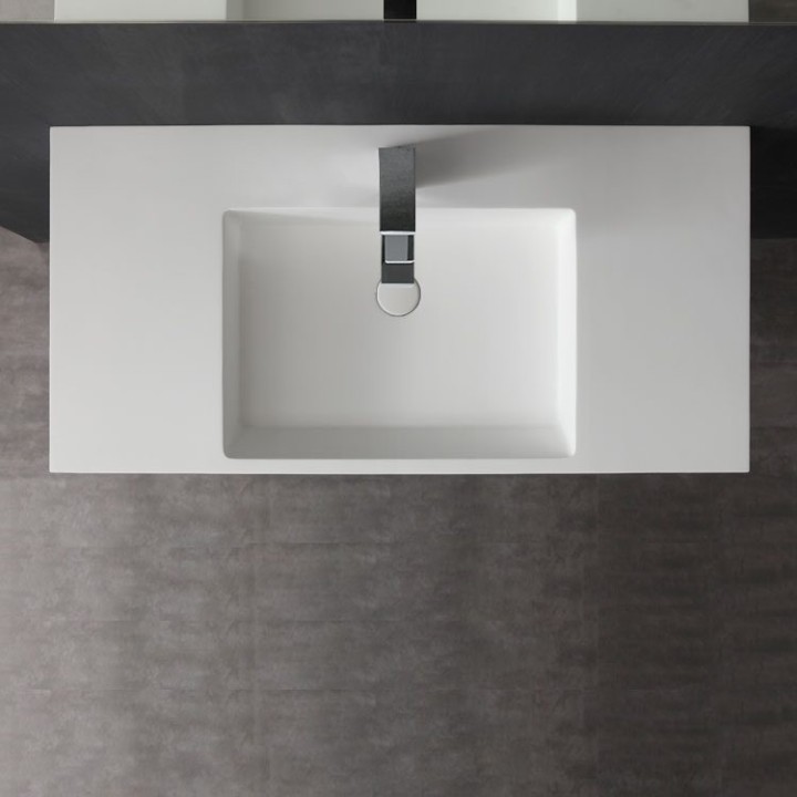 Umyvadlo StoneArt LQ710 bílé 100×48 lesklé