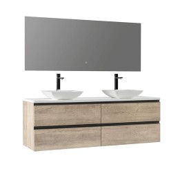 Koupelnový nábytek – set StoneArt Monte Carlo MC-1600pro-2 dubový světlý 160×52