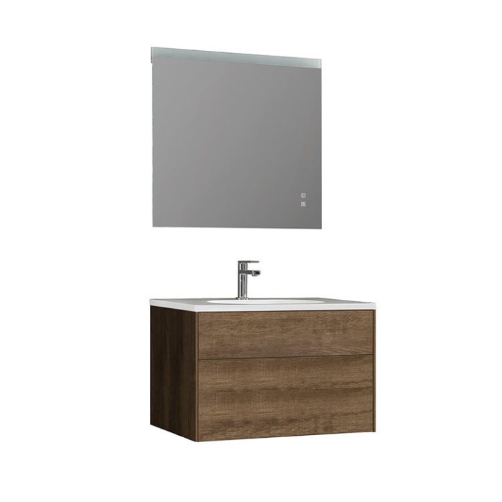 Koupelnový nábytek – set StoneArt Venice VE-0800-I dubový tmavý 80×52
