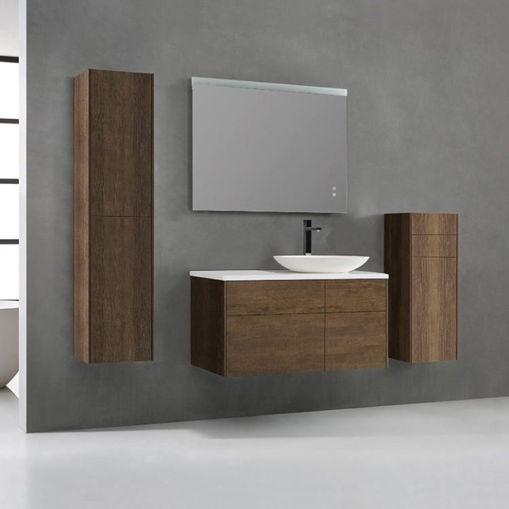 Koupelnový nábytek – set StoneArt Venice VE-1010pro-3 dubový tmavý 100×52 pravé provedení