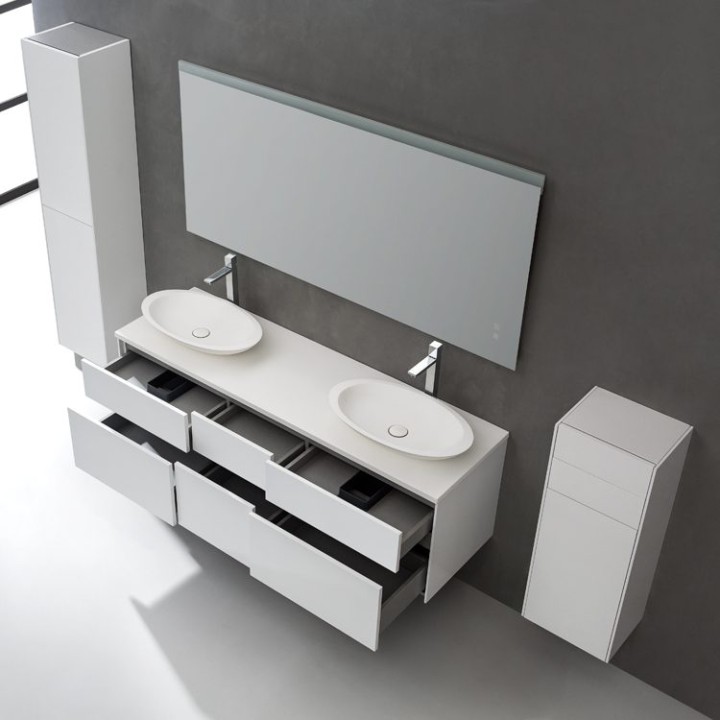 Koupelnová skříňka StoneArt Venice VE-1610pro-3 tmavě šedá 160×52