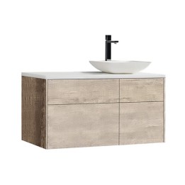 Koupelnová skříňka StoneArt Venice VE-1010pro-2 dubová světlá 100×52 pravé provedení